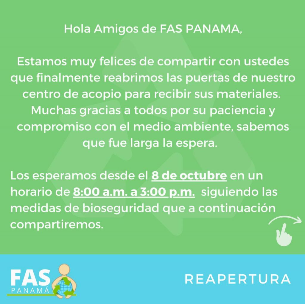 FAS Panamá abre su centro de reciclaje