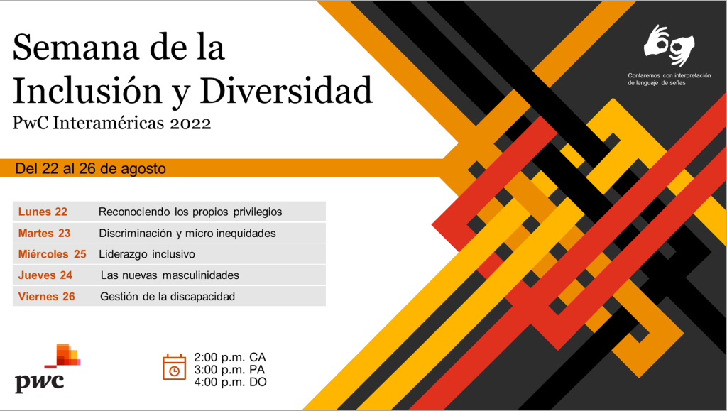 PwC Interaméricas invita a la Semana de la Inclusión y Diversidad