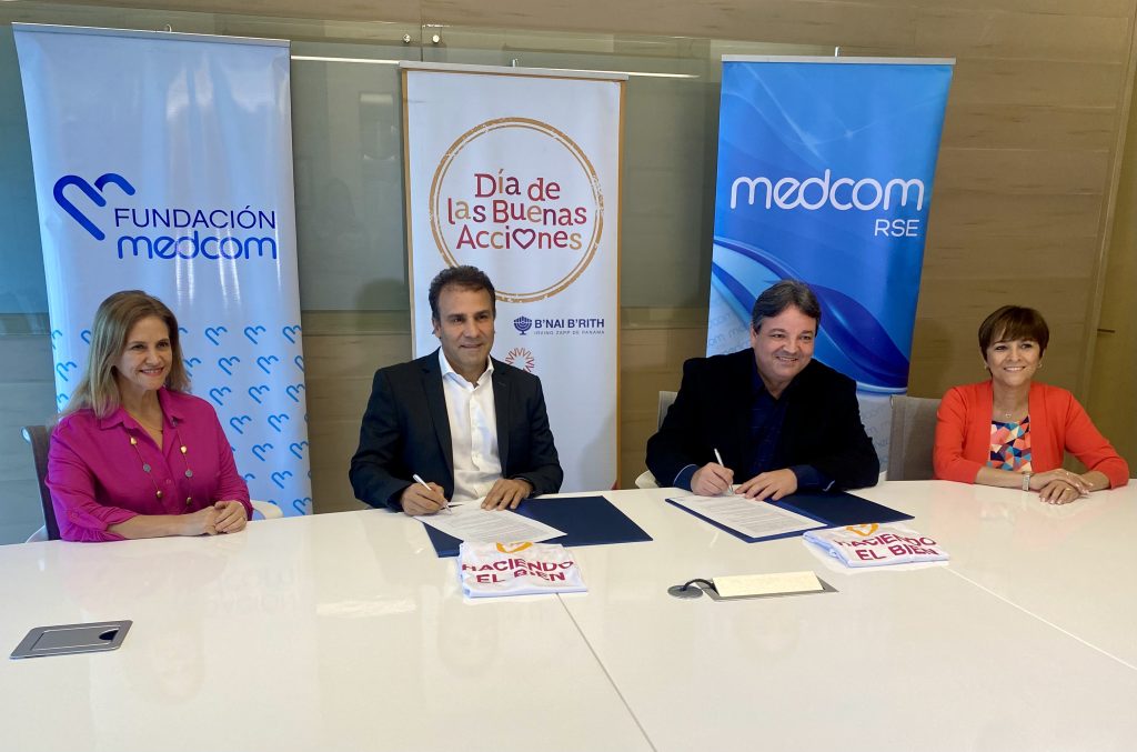 MEDCOM y la Fundación Judío-Panameña firman acuerdo de divulgación para el Día de las Buenas Acciones
