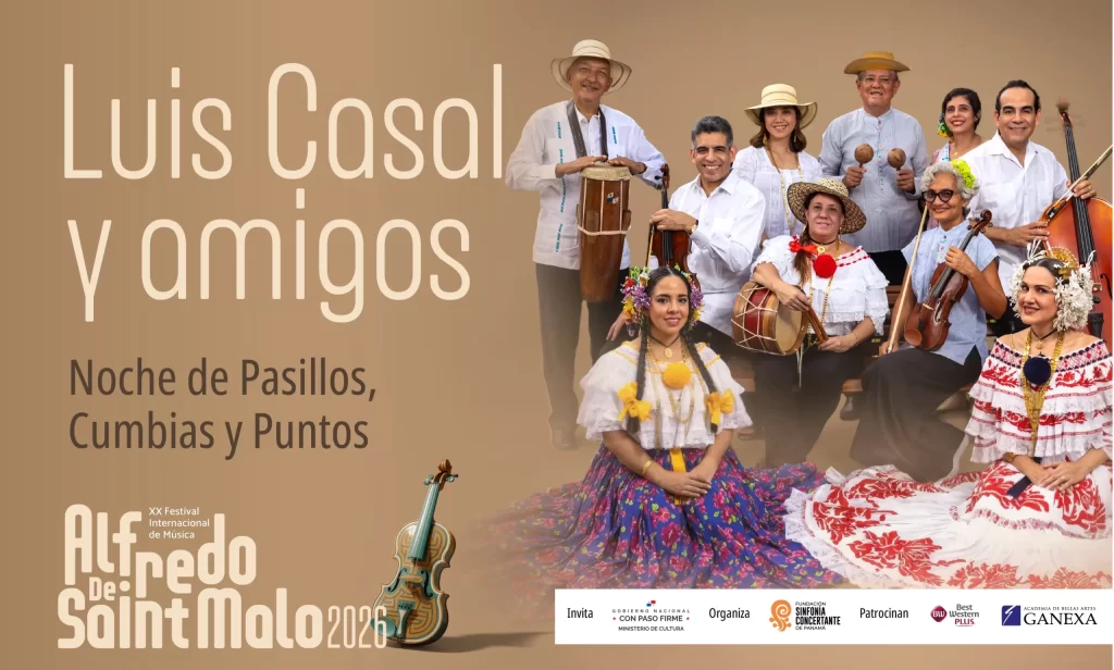«Luis Casal y Amigos» celebrará la música tradicional panameña en el XX Festival Internacional de Música Alfredo De Saint Malo